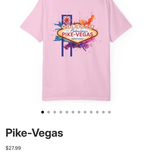 Pikeville Kentucky PIKE-VEGAS Tshirt - Picture 3 of 3